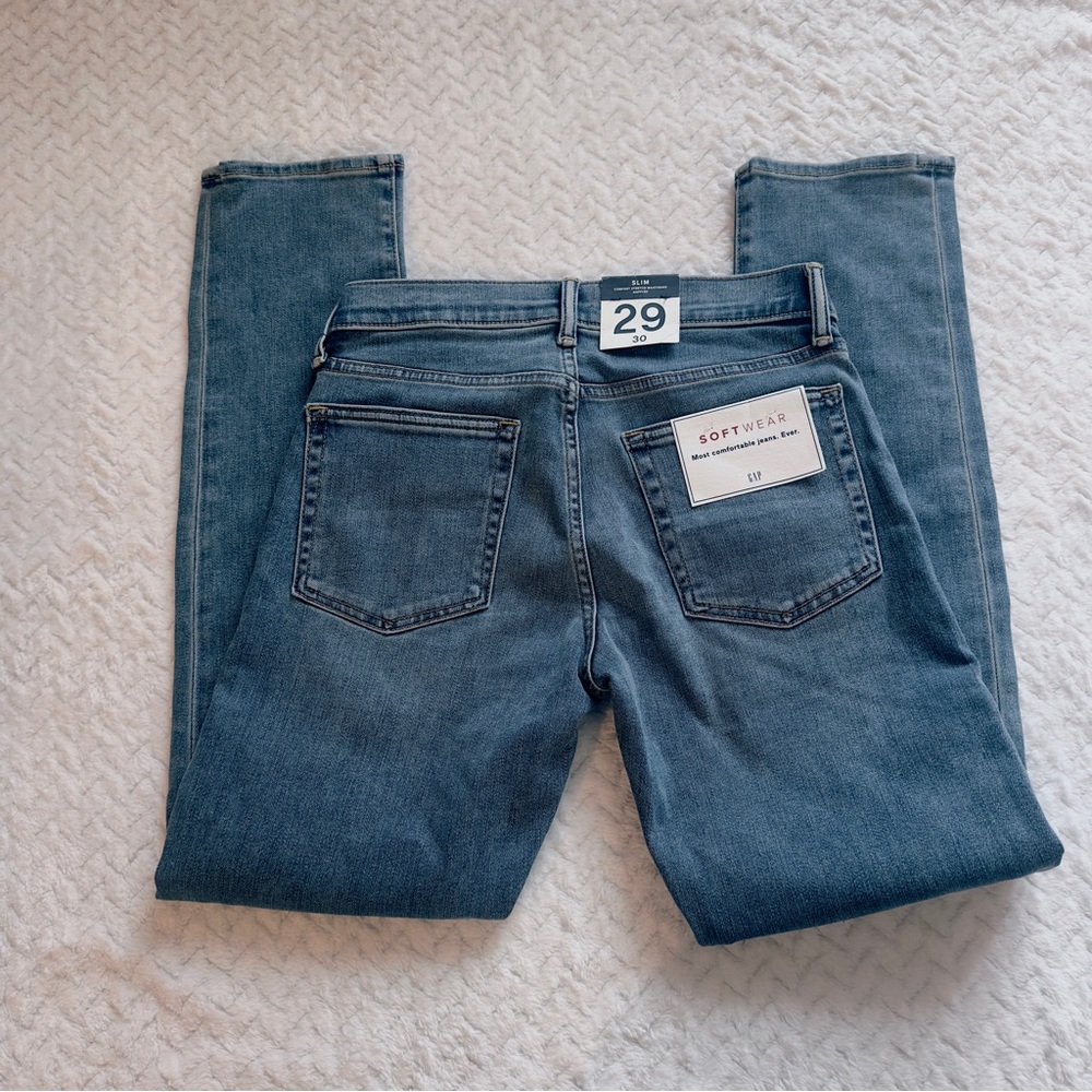 NWT GAP Slim Comfort Stretch Gapflex Waist 29 Length 30 Softwear